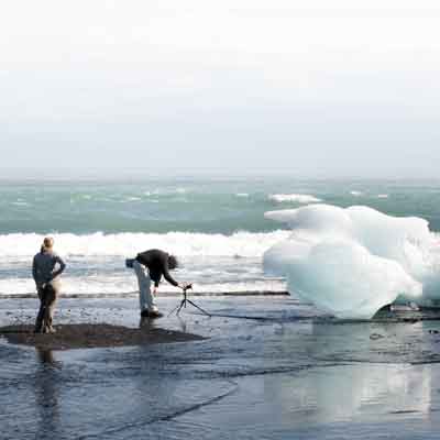 J&ouml;kuls&aacute;rl&oacute;n Gro&szlig;e Eisbl&ouml;cke am Diamond Beach
